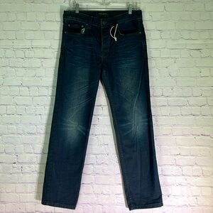 BLUE IMAGE Men's Straight Blue Jeans. Size: 32